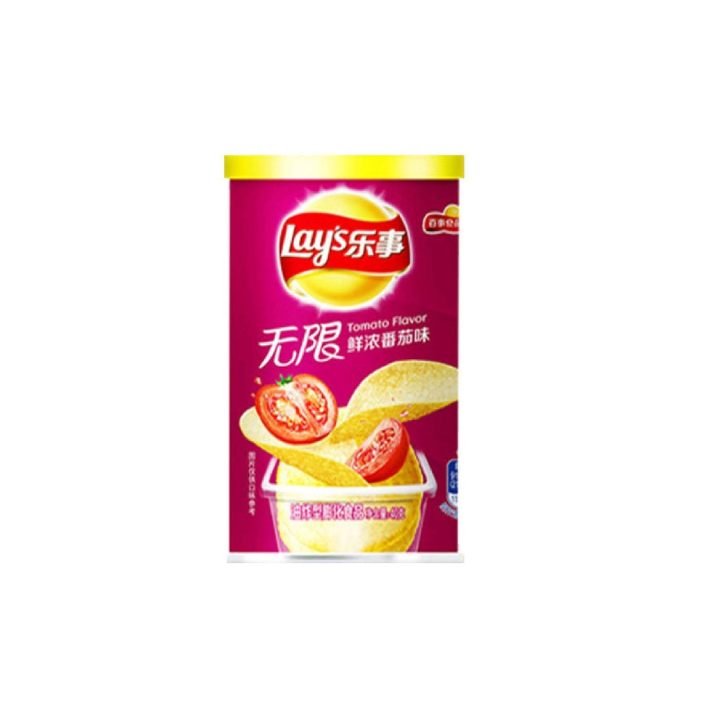 Lay's Canned Potato Chips - Tomato 40g - 24 Per Case