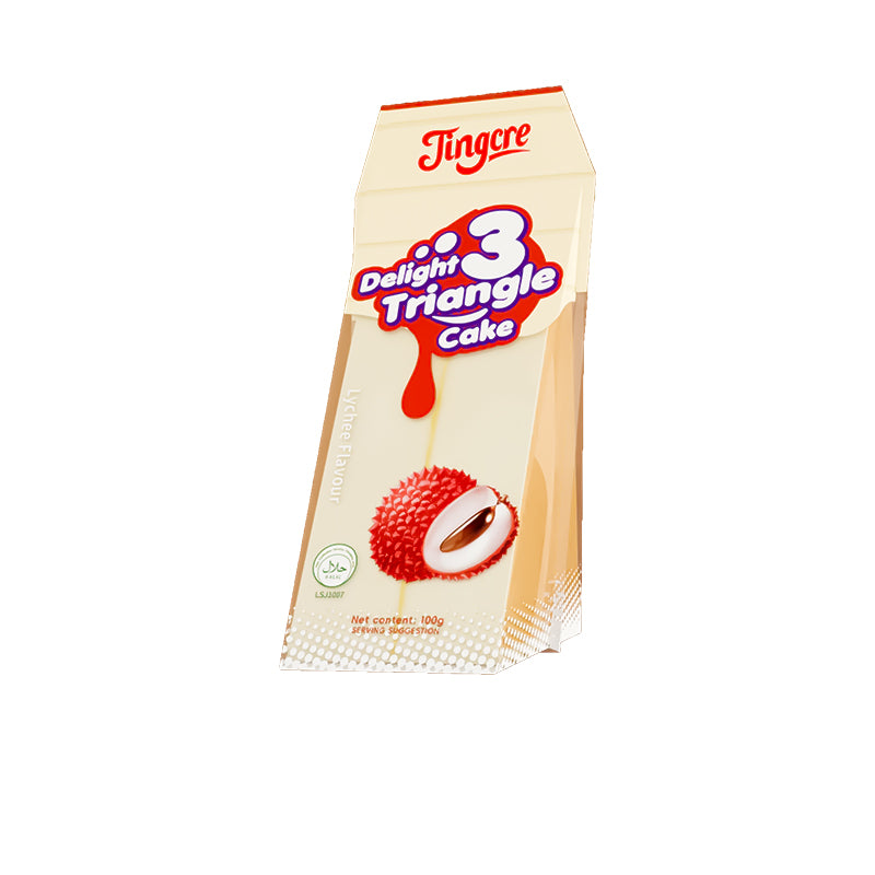Triangle Cak100g*20 - Triangle Cake - Lychee Flavor