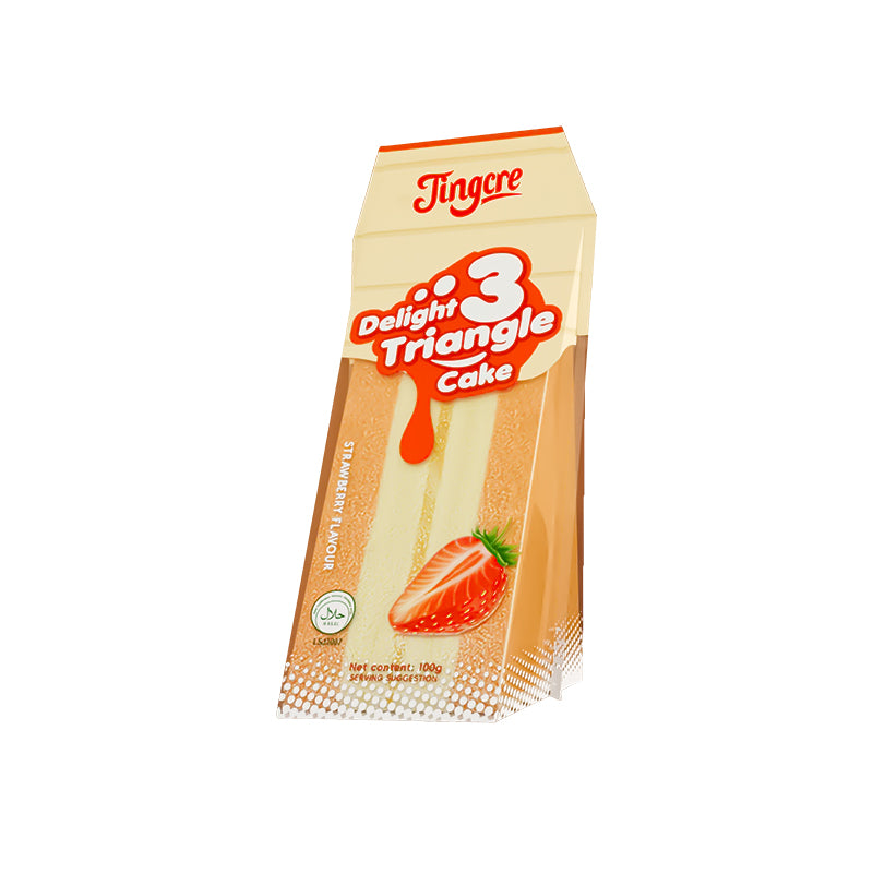Triangle Cak100g*20 - Triangle Cake- Strawberry Flavor 100G