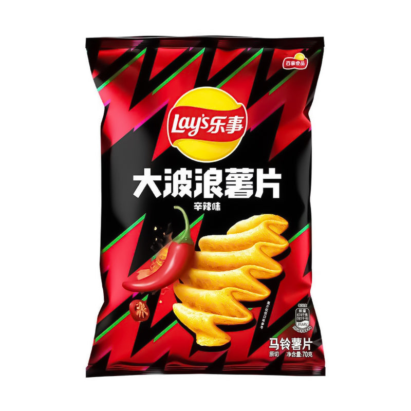 Lay's Big Wave 70g 乐事大波浪70g - Spicy 辛辣味