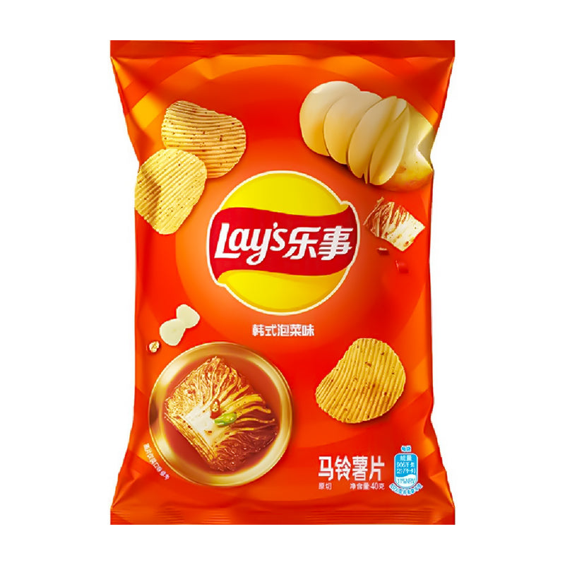 Lay's Potato Chips 70g - Korean kimchi flavor 韩式泡菜味