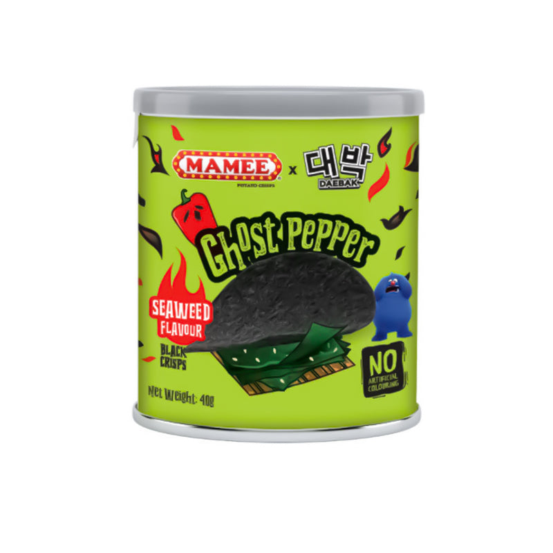 Malaysian MAMEE Ghost Pepper Potato Chips - Seaweed 40G - 24 Per Case